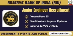 RBI JE Recruitment 2023