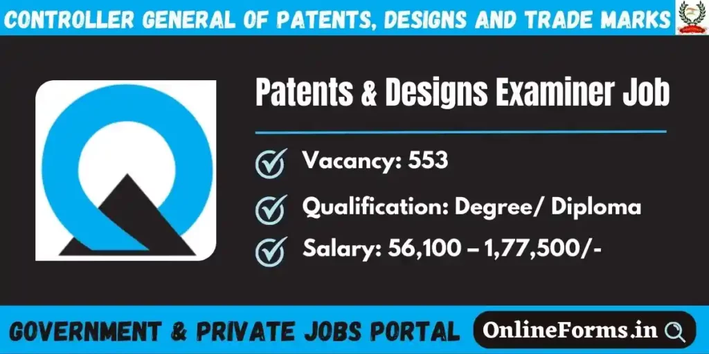 CGPDTM Patent Examiner Recruitment 2023