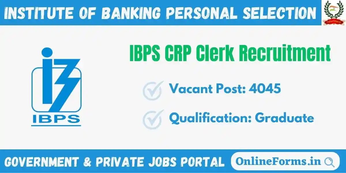 IBPS CRP Clerk Recruitment 2023