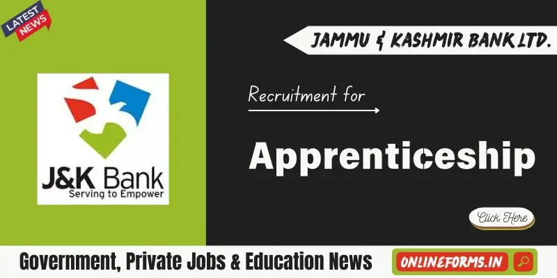 JK Bank Apprentice Recruitment