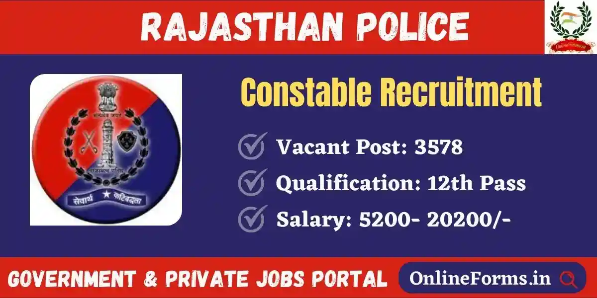 Rajasthan Police Constable 2023: Notification Out, Apply For 3578 Posts  From August 7: Results.amarujala.com