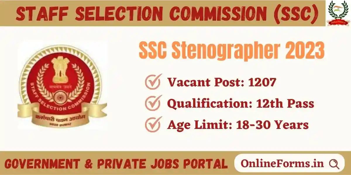 SSC Stenographer 2023