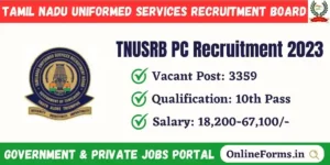 TNUSRB PC Recruitment 2023