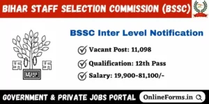 BSSC Inter Level Recruitment 2023