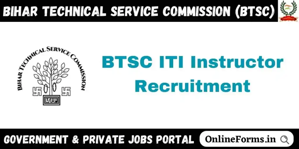 Bihar ITI Instructor Recruitment
