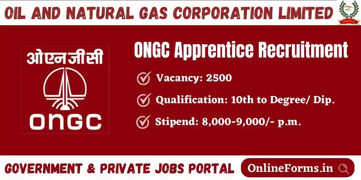 ONGC Apprentice Recruitment 2023