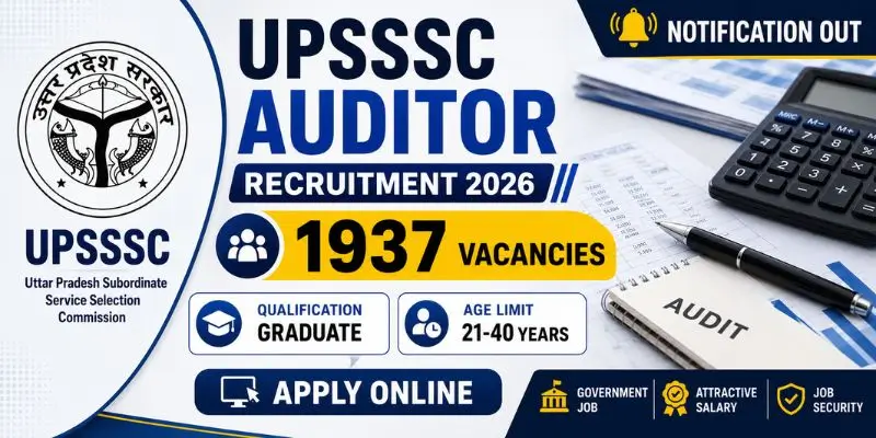 UPSSSC Auditor Recruitment 2026
