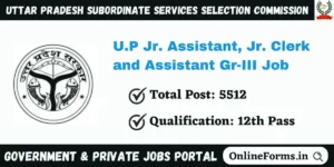 UPSSSC Junior Assistant Recruitment 2023