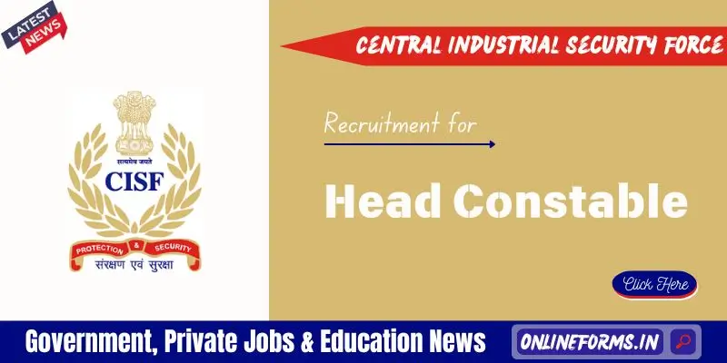 CISF HC Sports Quota Recruitment