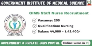GIMS Staff Nurse Recruitment 2023