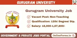 Gurugram University Recruitment 2023