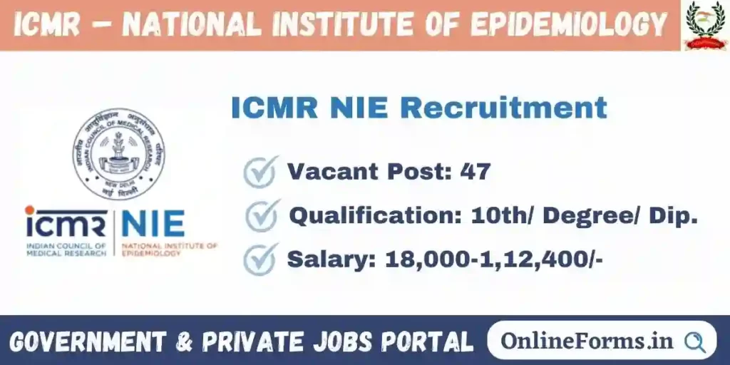 ICMR NIE Recruitment 2023