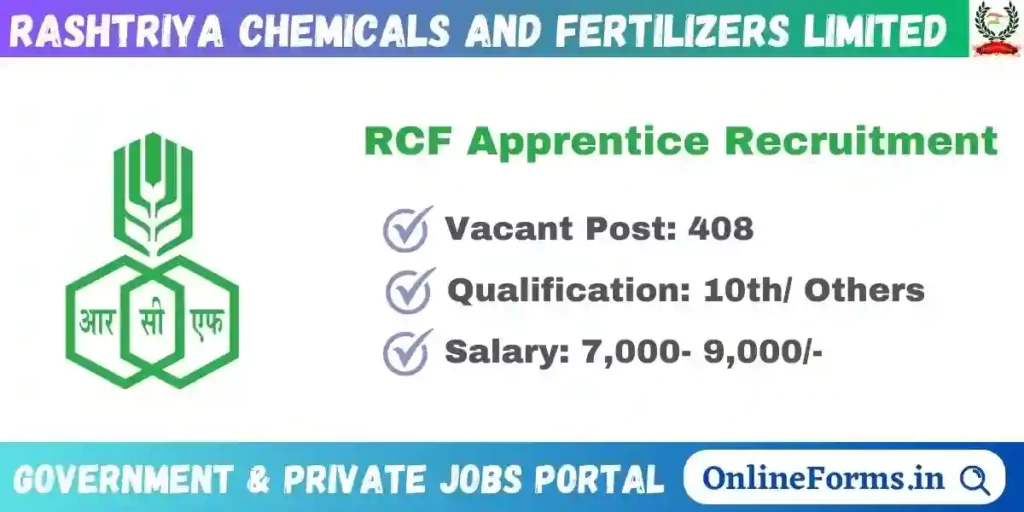 RCF Apprentice Recruitment 2023