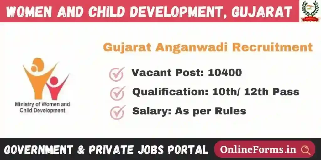 Gujarat Anganwadi Recruitment 2023