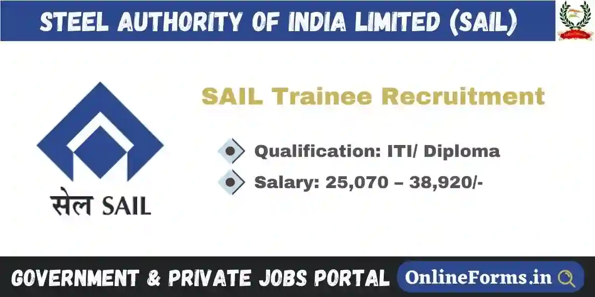 SAIL Trainee Recruitment