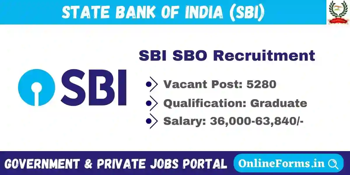 SBI SBO Recruitment 2023