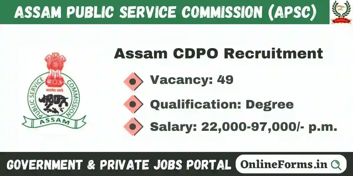 Assam CDPO Recruitment 2023