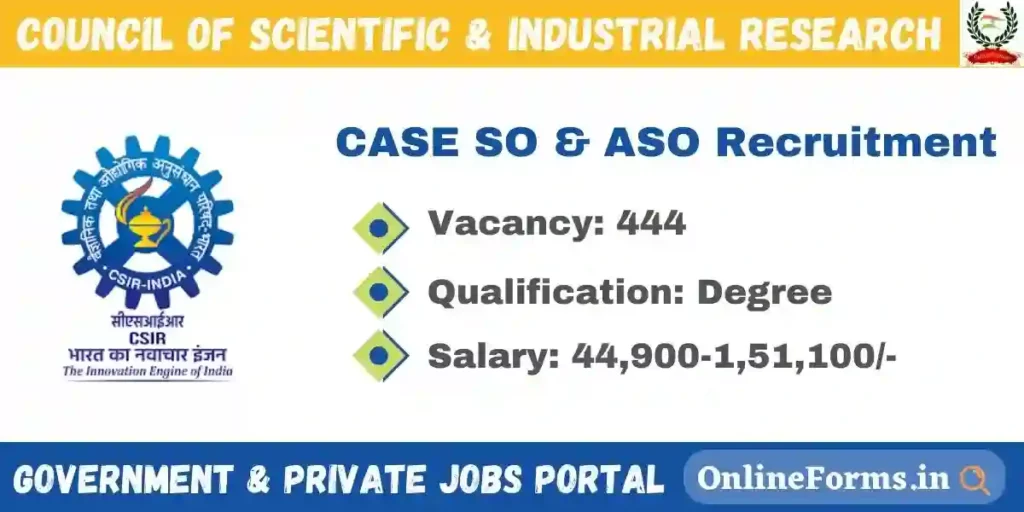 CSIR CASE Recruitment 2023