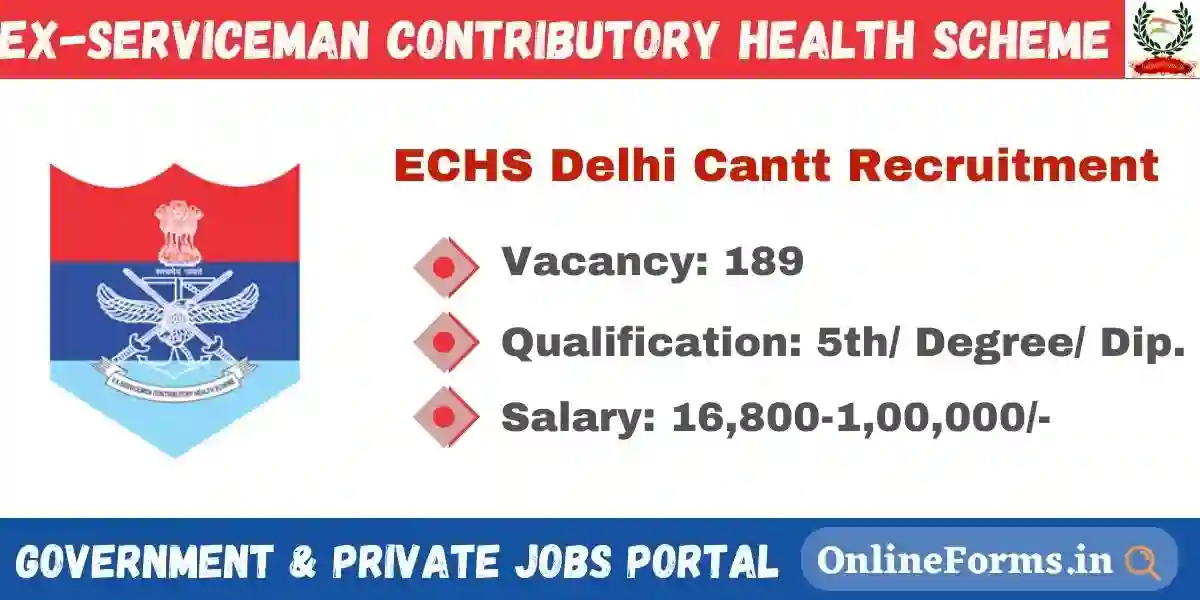 ECHS Delhi Recruitment 2023