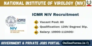 ICMR NIV Recruitment 2023