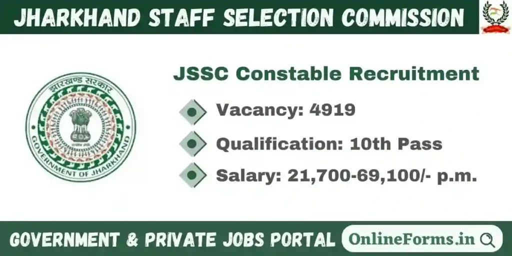 Jharkhand Constable Recruitment 2024