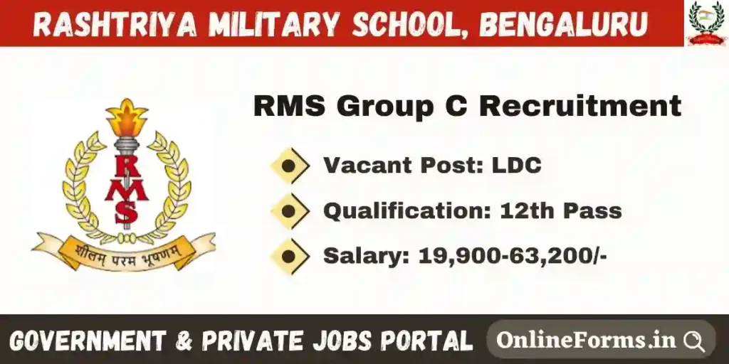 Rashtriya Military School Recruitment 2023