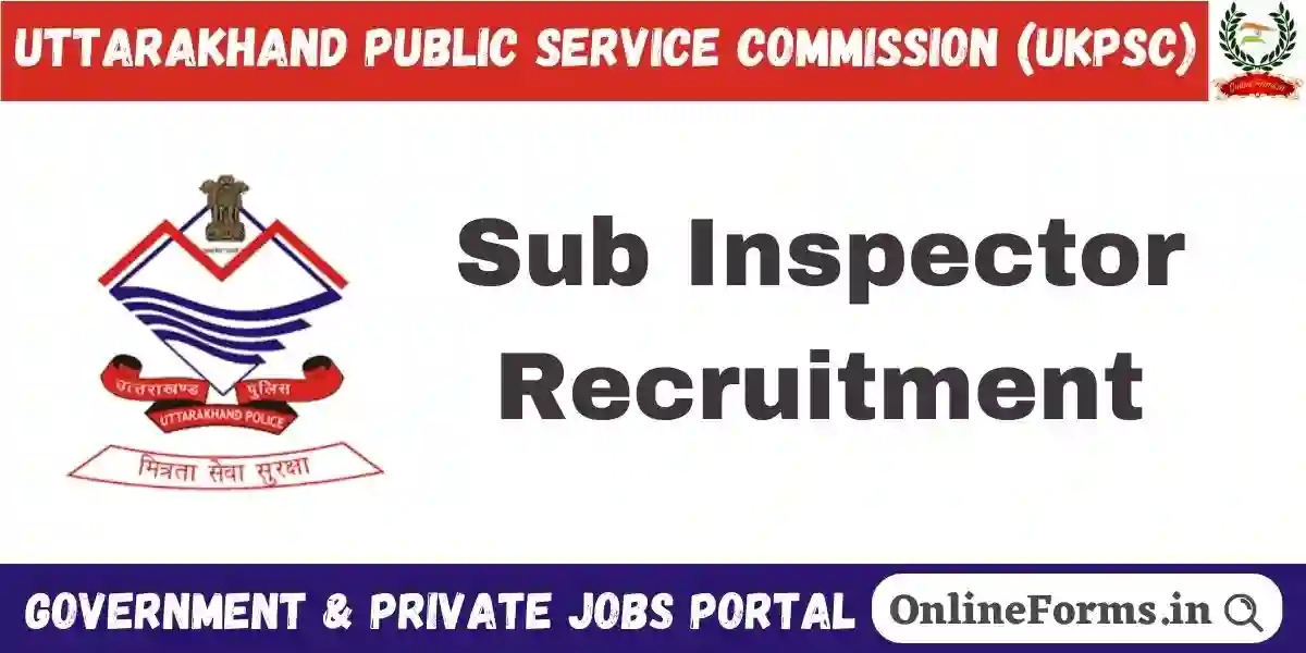 UKPSC SI Recruitment