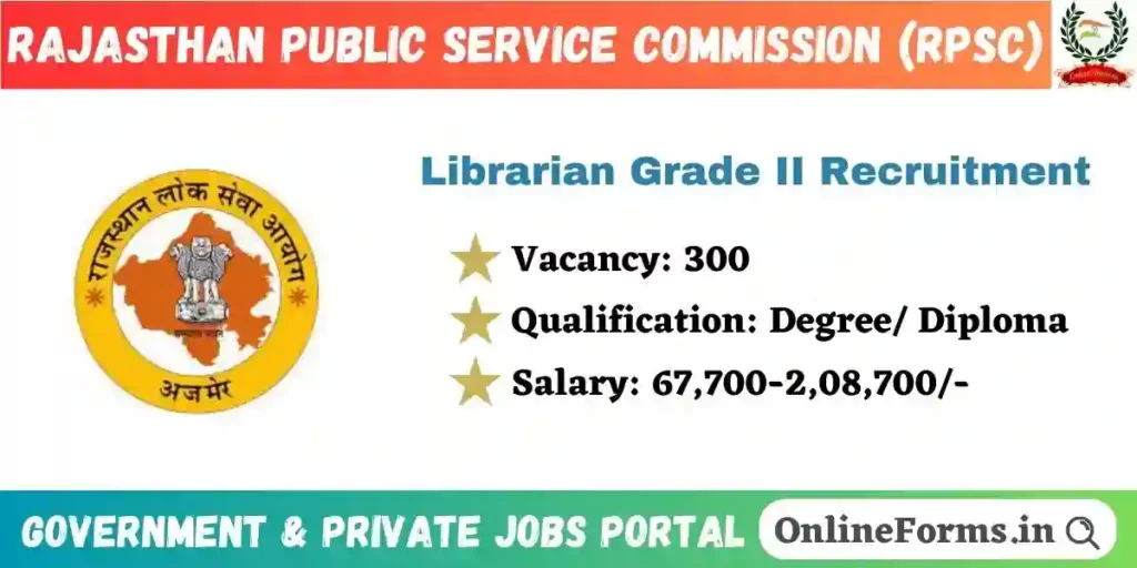 Rajasthan Librarian Grade II Recruitment 2024