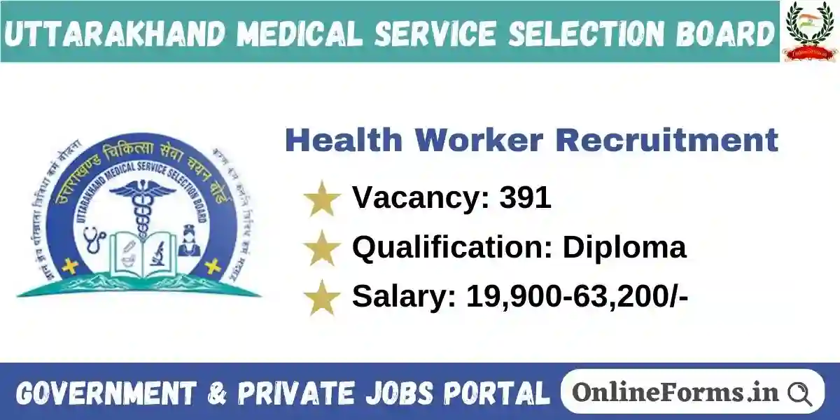UKMSSB Health Worker Recruitment 2024