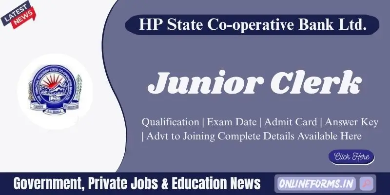 HPSCB Junior Clerk Recruitment 2026 | 91 Vacancies HPSCB Junior Clerk Recruitment