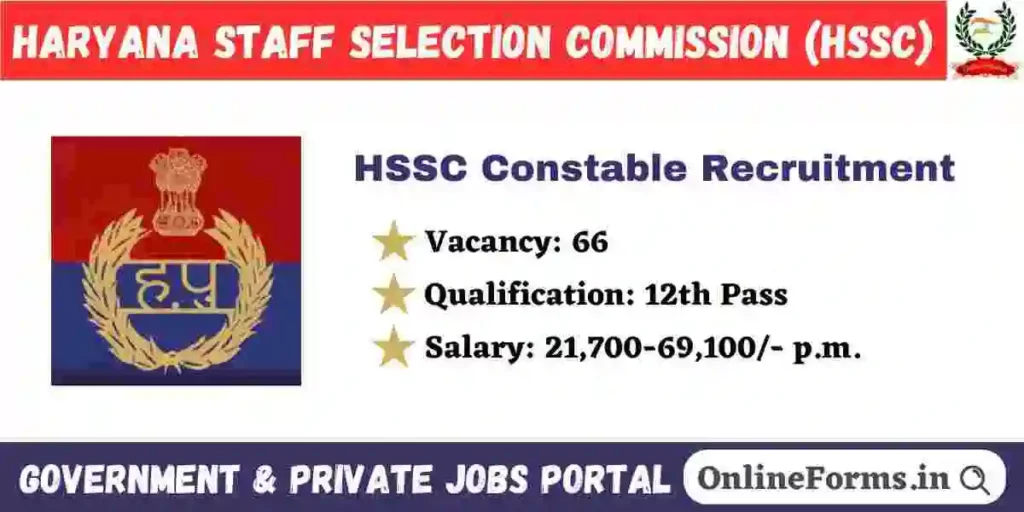 Haryana Police Constable MAP Recruitment 2024