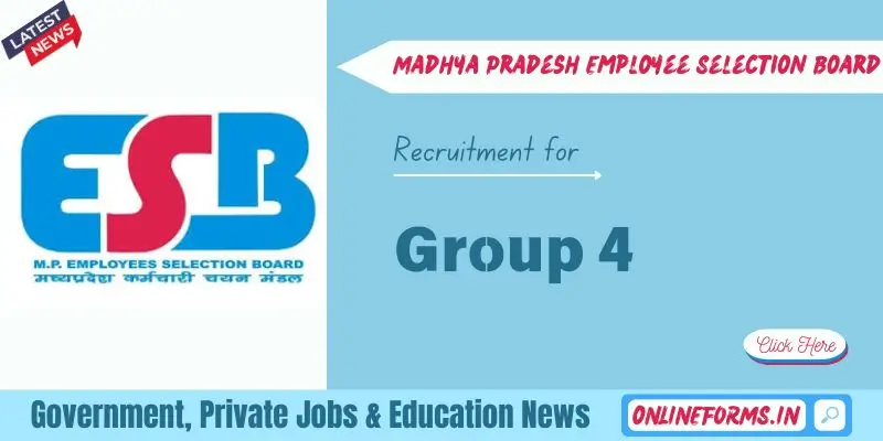 MPESB Group 4 Recruitment