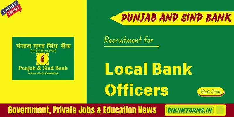 Punjab and Sind Bank LBO Recruitment