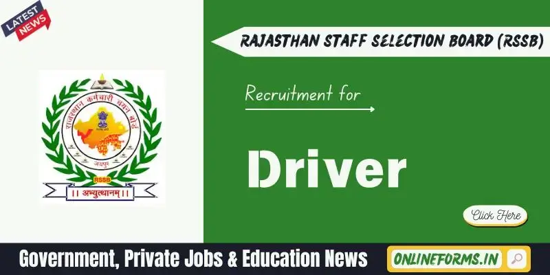 Rajasthan Driver Recruitment