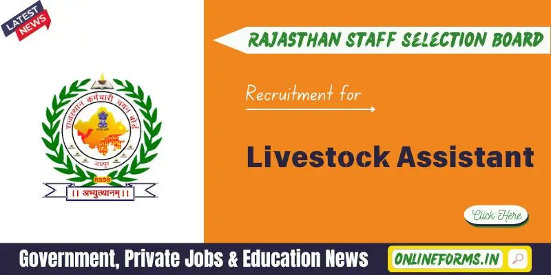 Rajasthan Livestock Assistant Recruitment