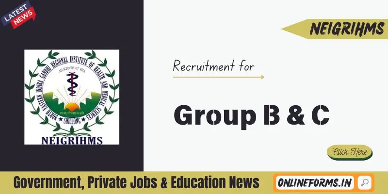NEIGRIHMS Recruitment