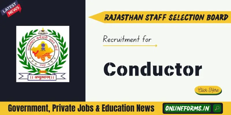Rajasthan Conductor Recruitment
