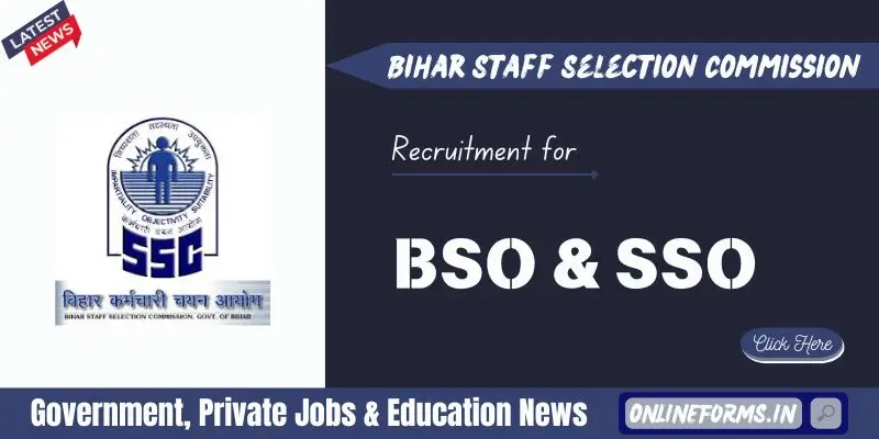 Bihar BSO Recruitment 