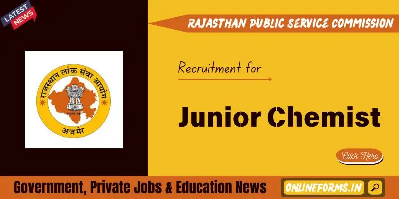 RPSC Junior Chemist Recruitment