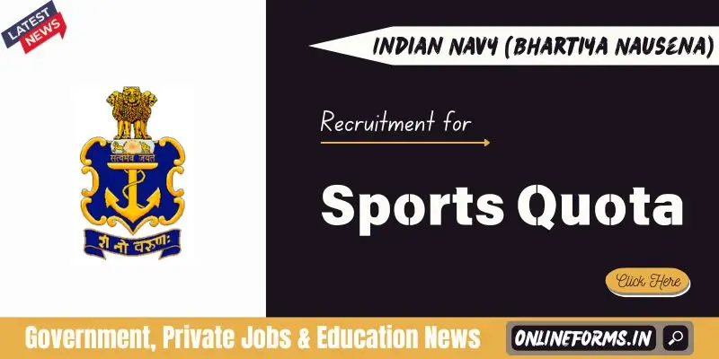 Indian Navy Sports Quota Recruitment