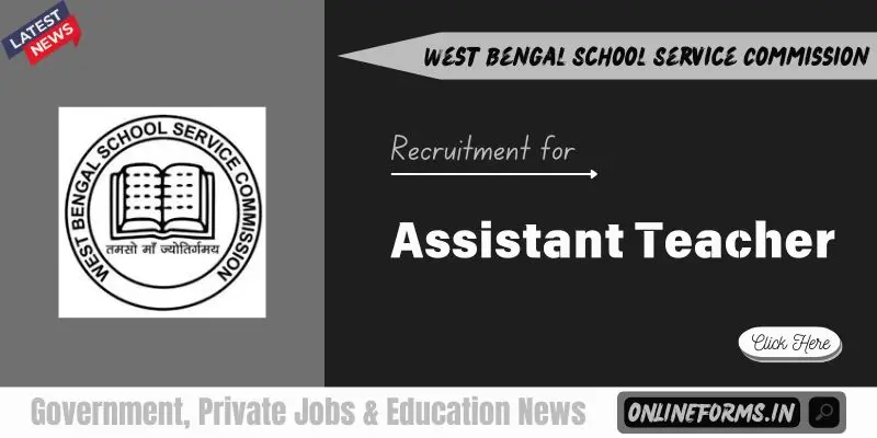 WBSSC Assistant Teacher Recruitment