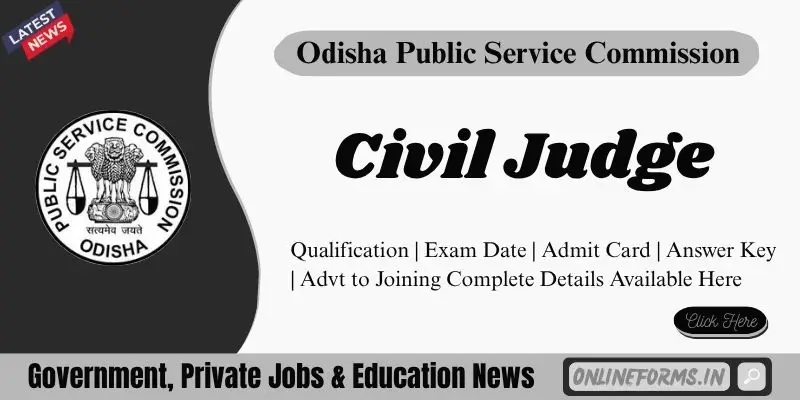 OPSC Civil Judge Recruitment 2026 Apply for 78 Vacancies OPSC Civil Judge Recruitment