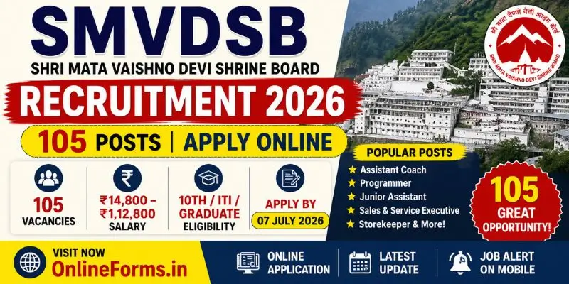 SMVDSB Recruitment 2026