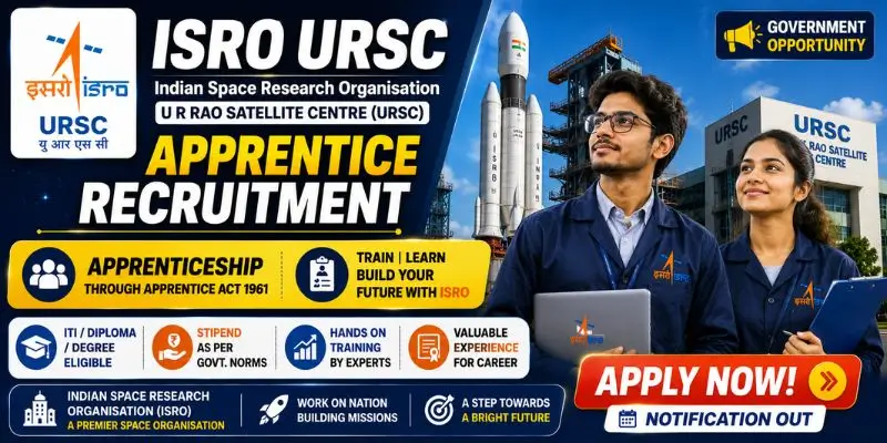 ISRO URSC Apprentice Recruitment 2026