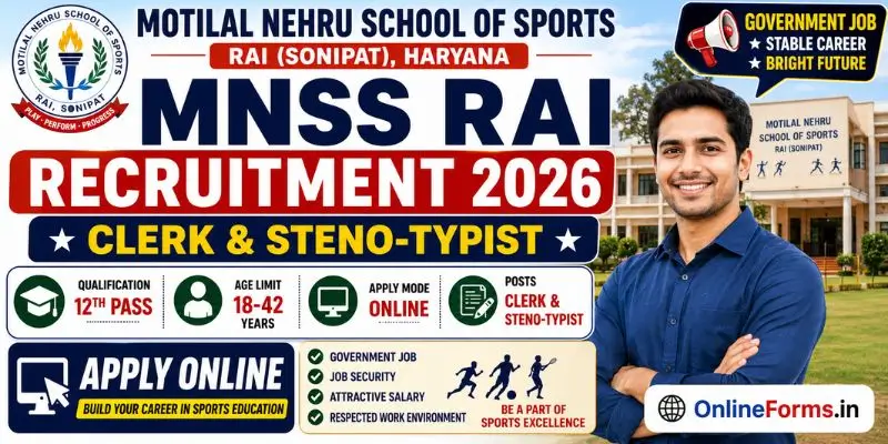 MNSS Rai Recruitment 2026