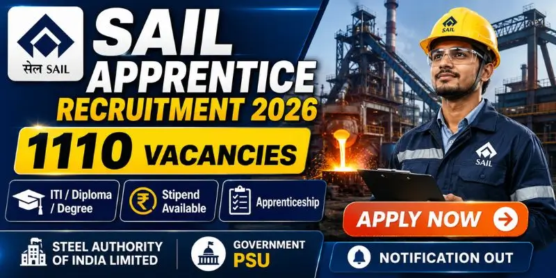 SAIL Apprentice Recruitment 2026