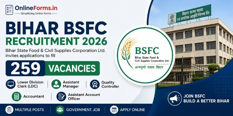 Bihar BSFC Recruitment 2026