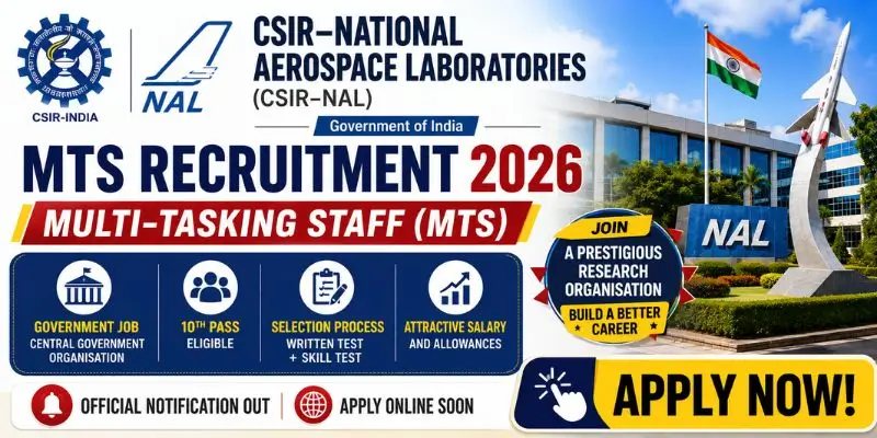 CSIR NAL Multi-Tasking Staff Recruitment 2026