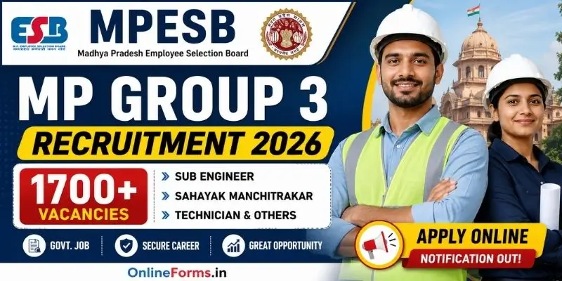 MP Group 3 Recruitment 2026