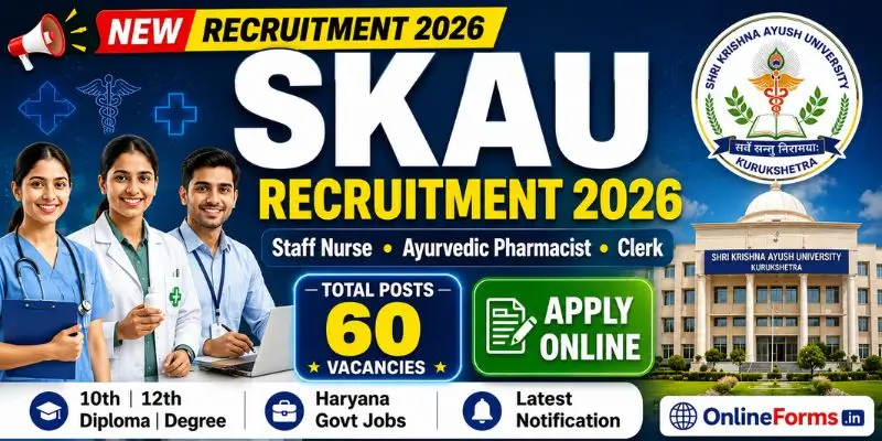 SKAU Kurukshetra Recruitment 2026